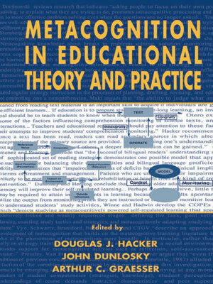 cover image of Metacognition in Educational Theory and Practice
